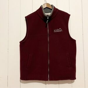 Kelly Sport Westcoast Wear Vest. Vintage BC Ferries North. Burgundy. Size XL.